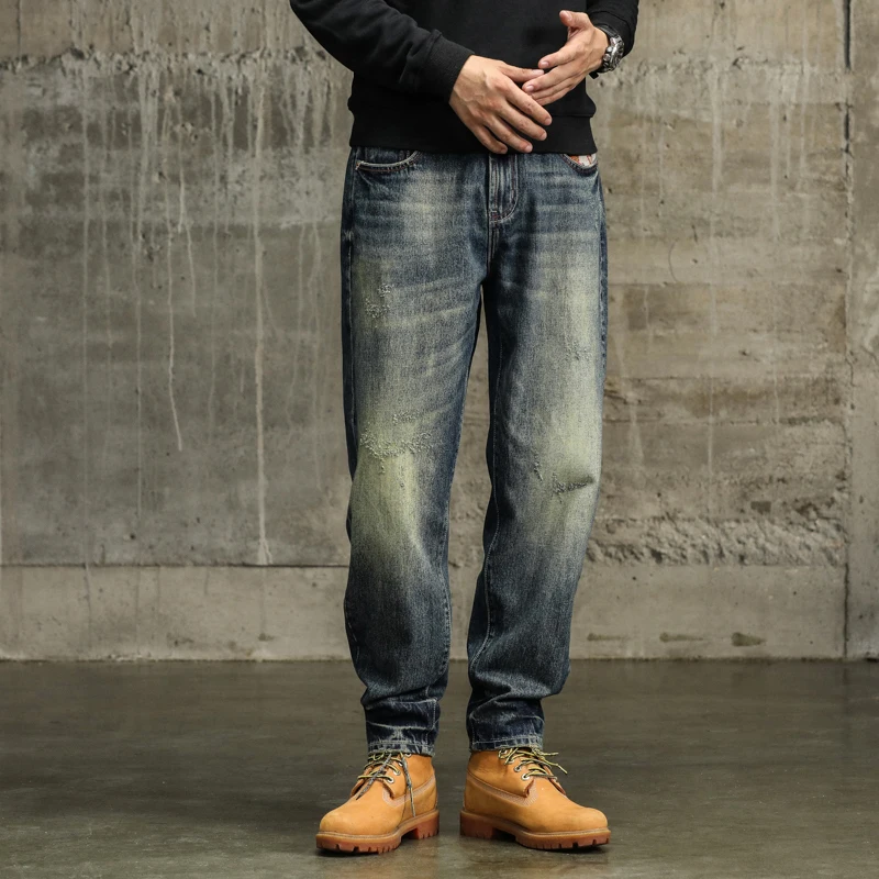 Мешковатые штаны KSTUN мужские джинсы свободные штаны-шаровары уличная одежда