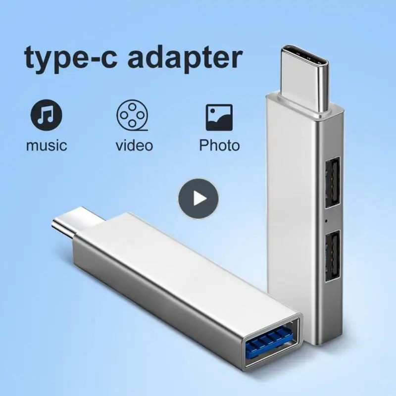 

Type-c Adapter Multi Splitter Adapte Portable Hub Docking Station Zinc Alloy Usb C Hub Computer Splitter Office Accessories