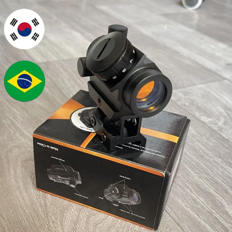 

T1G HD Red Dot Riflescope Tactic Optical Scope Adjustable Brightness Reflex Light Outdoor Camping Sight 20mm Rail Mount