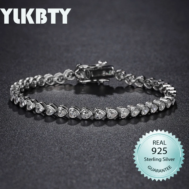 

Браслет YLKBTY женский теннисный из серебра 925 пробы, 15-18 см