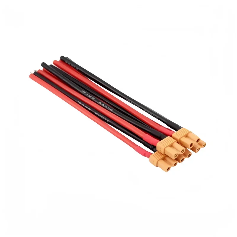 Фото XT30 Разъем с косичкой «папа» и «мама» с луженым проводом 100 мм 16AWG для зарядного устройства Lipo с фиксированным крылом RC FPV Drone №4