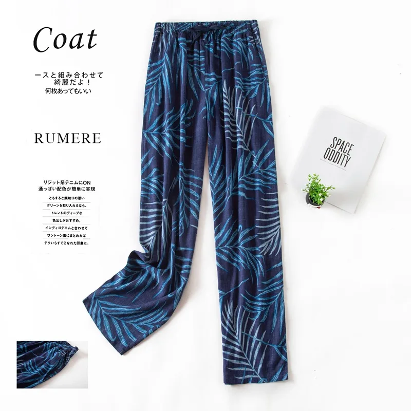 Fdfklak Printing Women's Home Pant Cotton Spring Autumn Large Size Pajama Pants Outside Wear Pantalones Sleepwear Female
