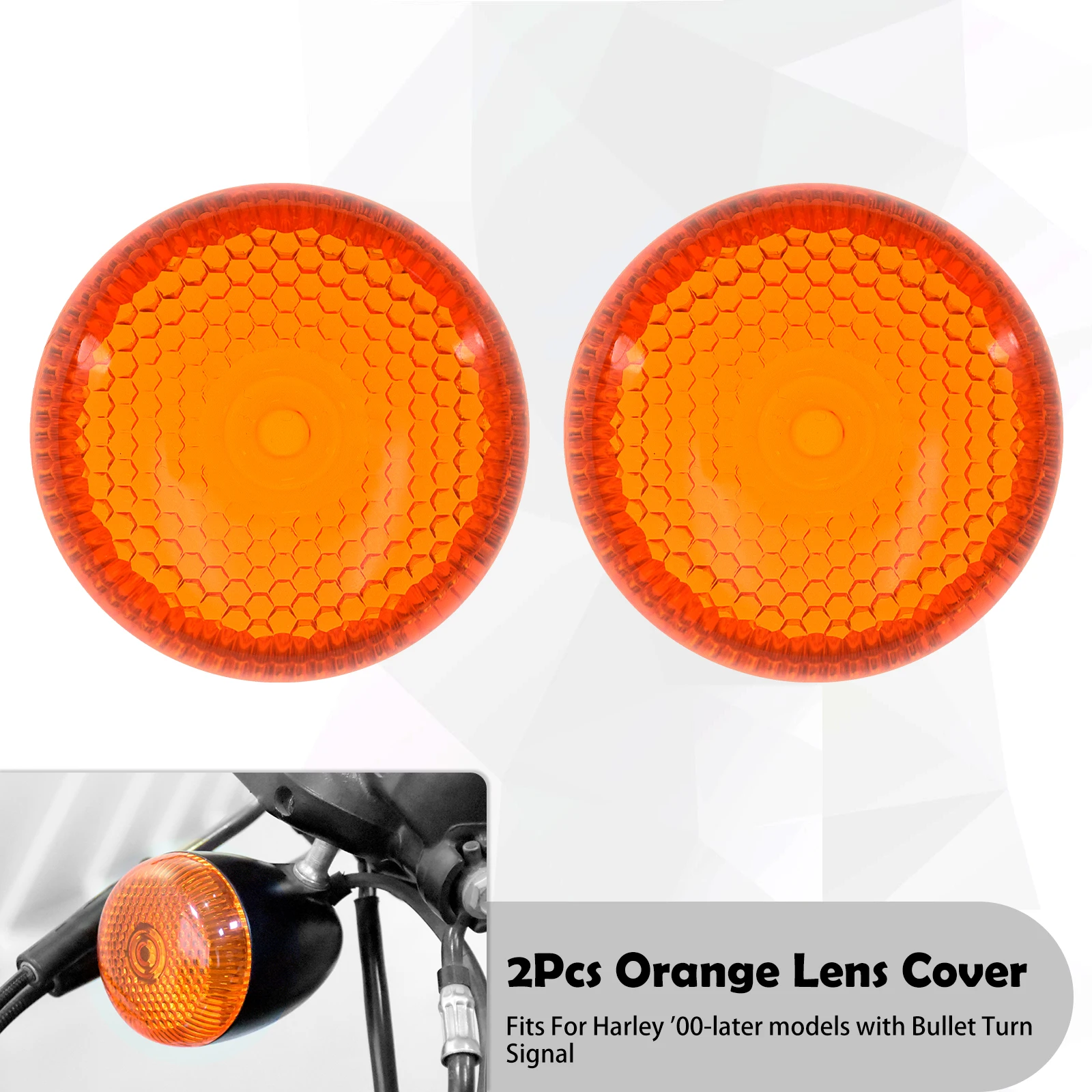 Светильник указателя поворота для мотоцикла, 2 шт., крышка объектива, Дымчатая, оранжевая, красная, для Harley Touring Sportster XL 883 1200 Dyna Softail