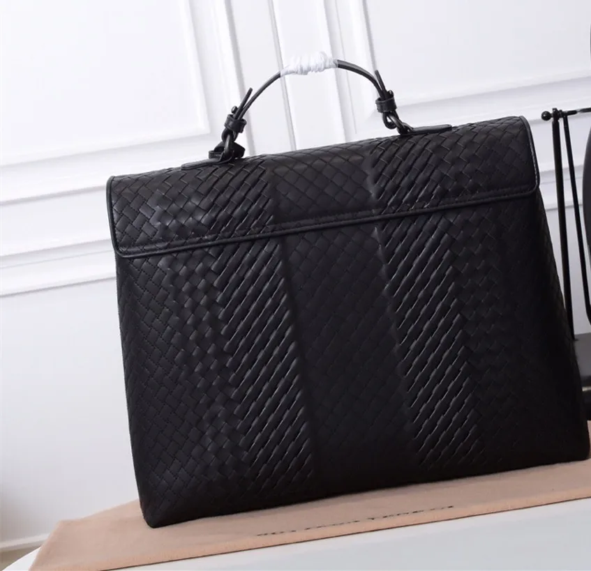 New B Brand Business Briefcase Bag Genuine Leather Office Bag Large Capacity High Quality Business Handbag Messenger Bags