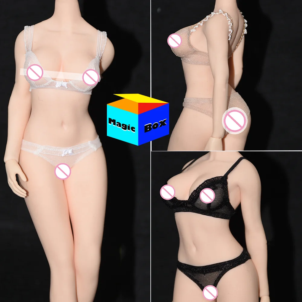 

1/6 Scale Sexy Lace Mesh Elastic Shoulder Straps Underwear Bra Underpants Clothes Set Model For 12'' Action Figures Body Dolls