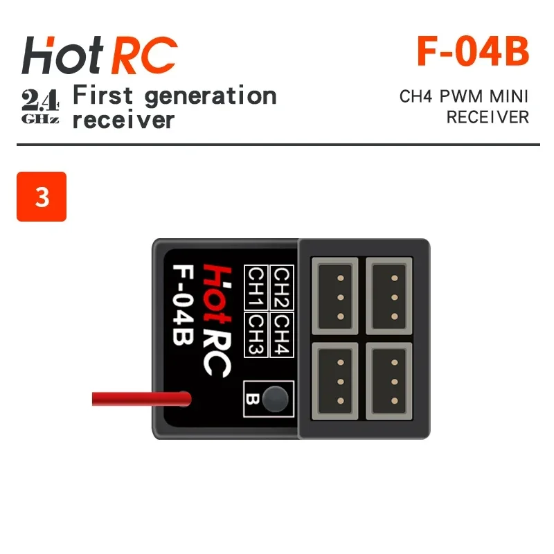 HOTRC F-04A F-04B F-05A F-06A F-08A F-10A F-01A SBUS F-04BT F-06AT F-08AT F-01AT Приемник 2,4G 46810CH для передатчика Hotrc (art.: 3920cffc19d1d) - 3920cffc19d1d