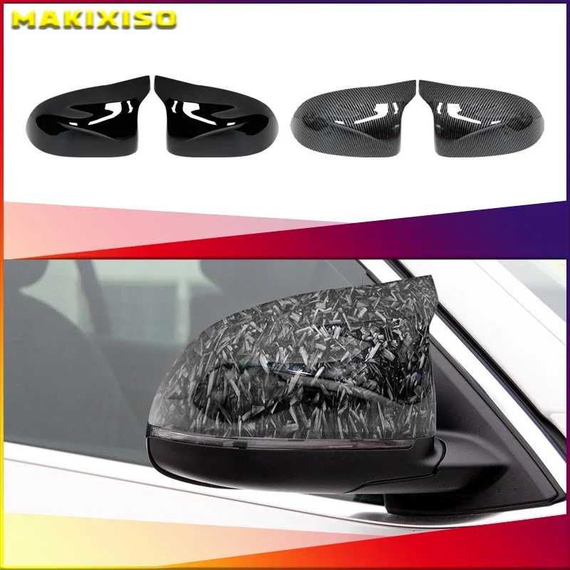 MAKIXISO Черный чехол для зеркала заднего вида из углеродного волокна BMW F25 X3 F26 X4 F15 X5