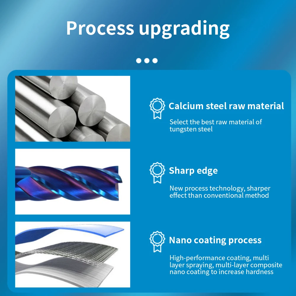Концевая фреза с четырьмя краями вольфрамовый стальной Фрезерный резак