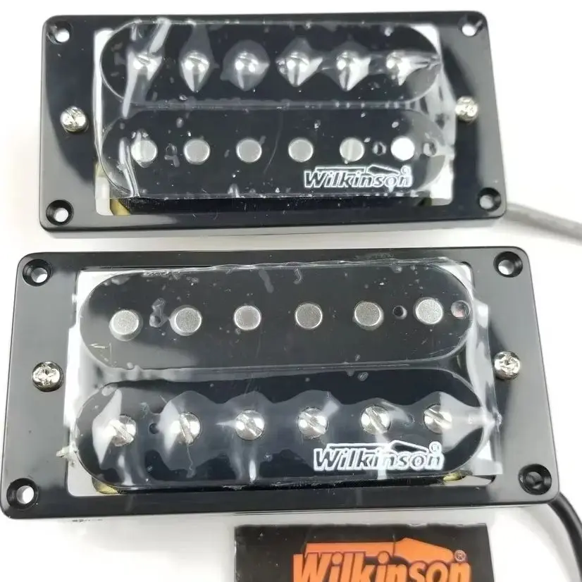 Фото Новые звукосниматели Wilkinson WOHHB Black Open Double Coil для электрогитары (пара для бриджа и нейка) №1