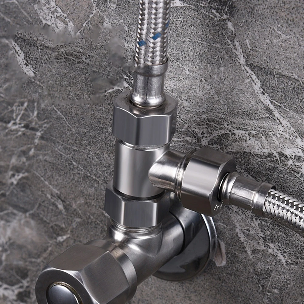 

Switch Faucet T Adapter 3 Way Connector Shower Head Diverter Valve Home Improvement Shower Faucets Water Separator