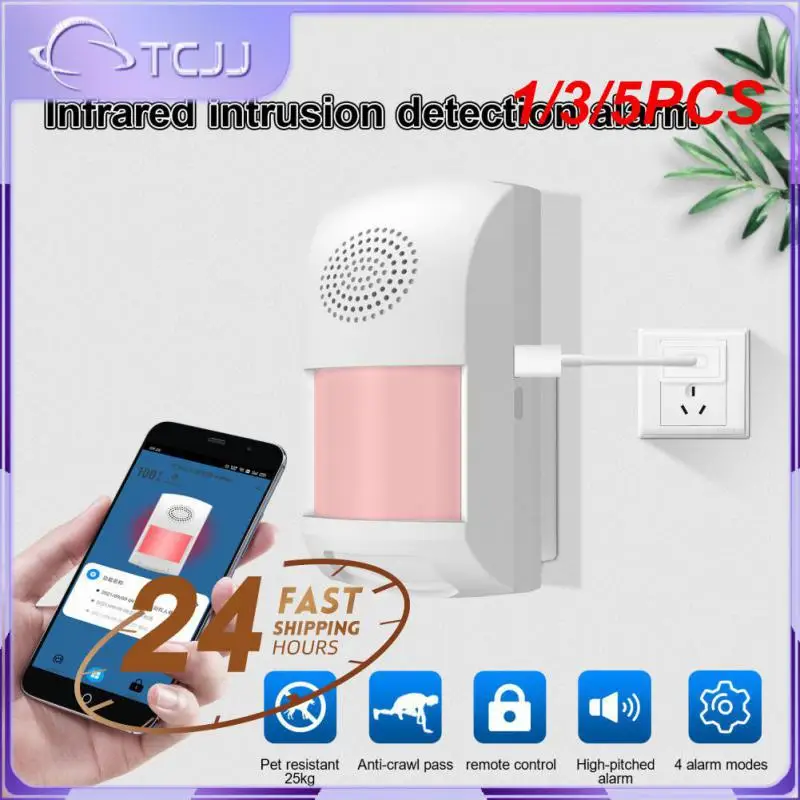 

1/3/5PCS Tuya WiFi Infrared Motion Detector PIR Sensor Smart Home Burglar Alarm Sensor Security Protection Remote Monitor Smart