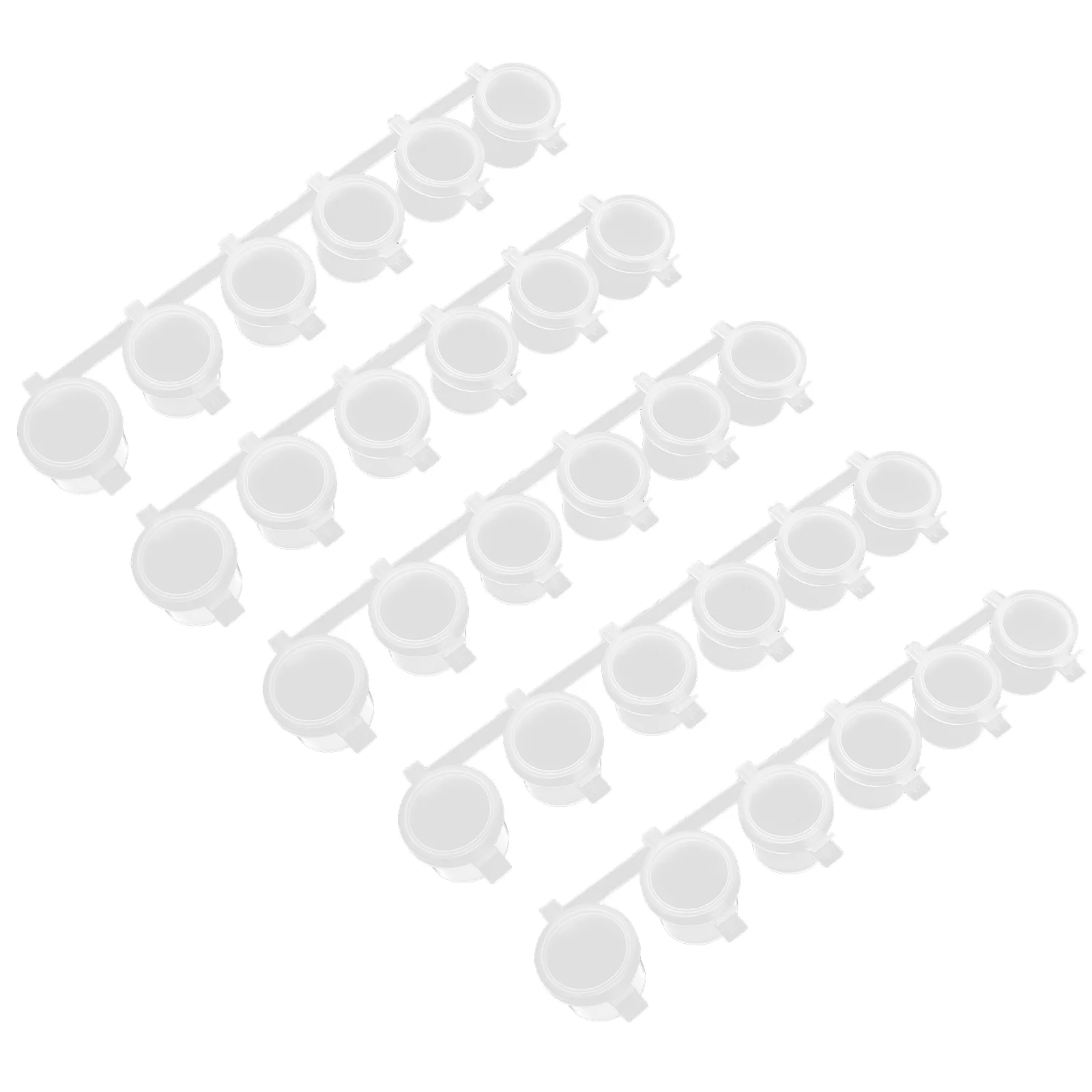 

Strips Potspot Empty Container Cup Mini Watercolor Pigment Containers Box Storage Clear Painting Disposable Mixing Cups Sample