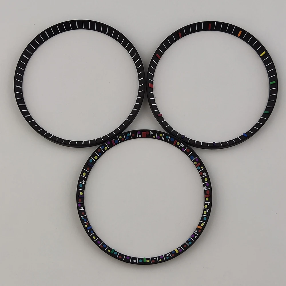 

30.5mm Watch Case Parts SKX SRPD Rainbow Chapter Ring 28.5mm Dial For SKX007 SKX009 NH35 NH36 Case Mod Part Watch Accessorie