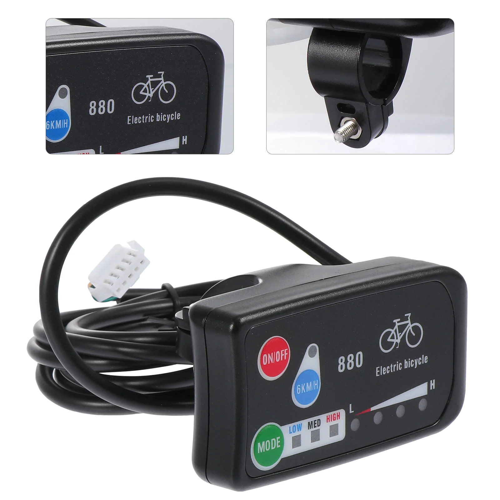

1Pc E- Bike Controller Display for Electric Bike Electric Cycling Controller LED E- Bike Control Panel