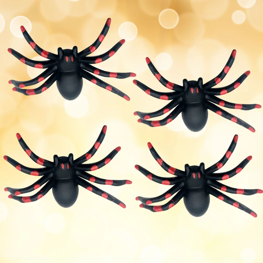 

4PCS Spider Shape Automobile Core Tire Caps(Red)