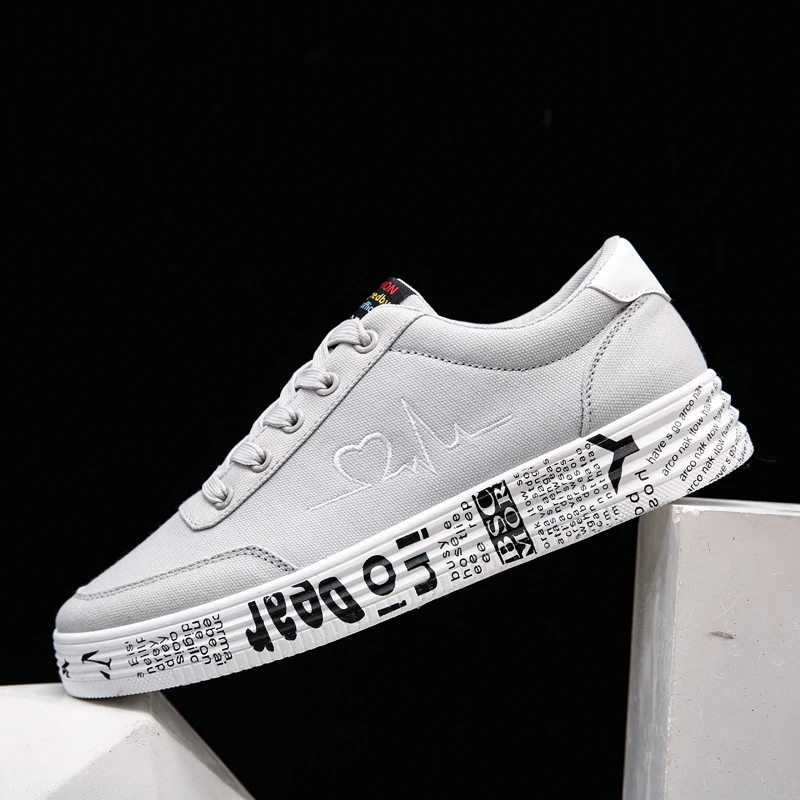 Ladies Canvas Shoes Fashion Sneakers Men's Lace-Up Casual Shoes Vulcanized Couple Shoes Graffiti Sneakers Zapatos Hombe