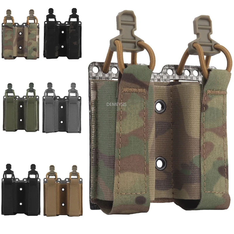 

9mm Double Magazine Pouches MOLLE Tactical Combat Training Pistols Mag Case Carrier Military Shooting Hunting Waist Mag Pouch