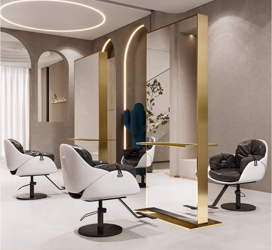 Зеркало Сетчатое для парикмахерской зеркало с подставкой крепления на одном и