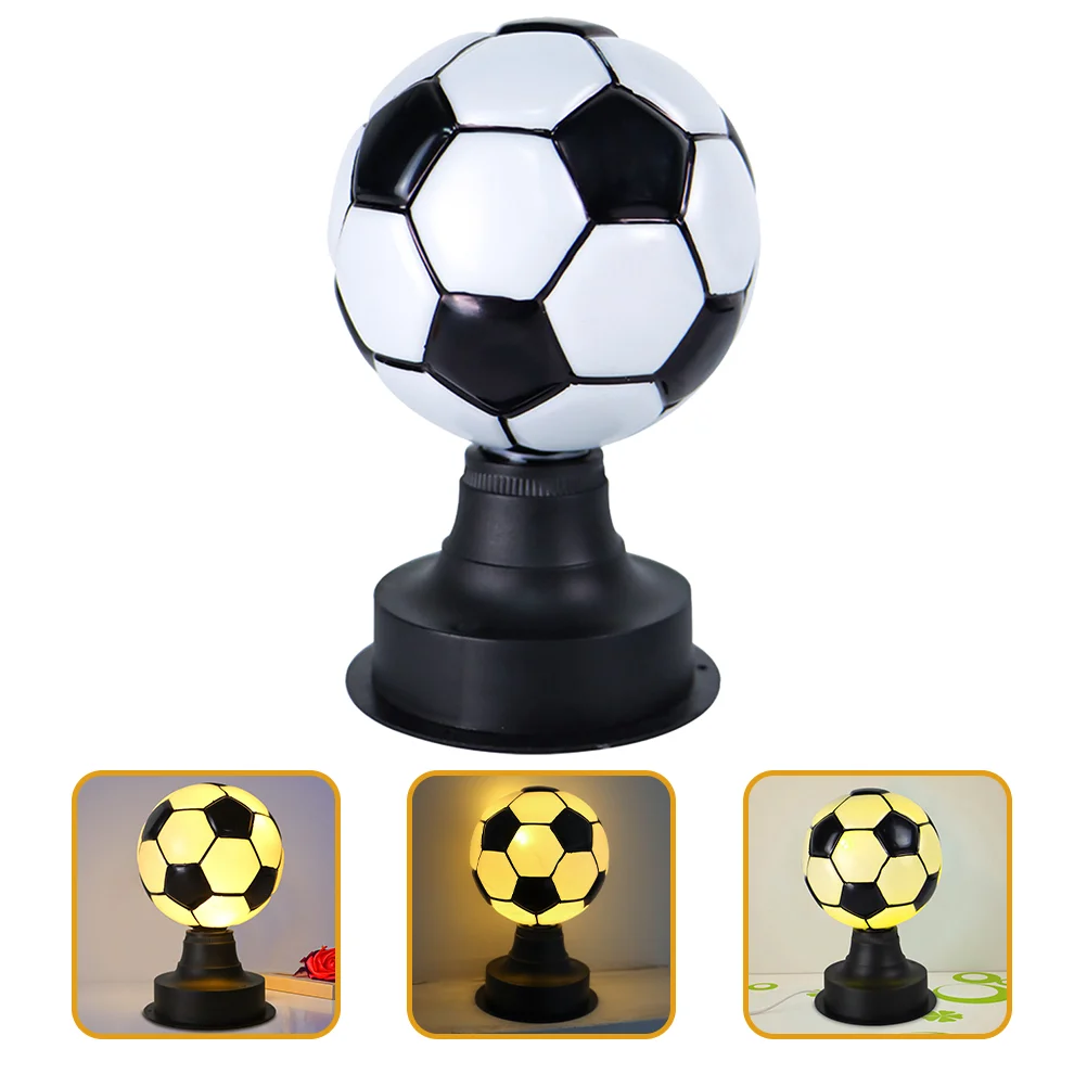 

Football Lamp Boy Bedside Soccer Stuff Boys Desk Plastic Bedroom Light Child Table