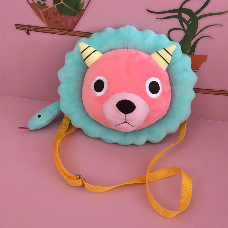 Anime Spy X Family Anya's Chimera Lion Plush Toy Bag Messenger Bag Cosplay Anime Plush Dolls Muppet Bag Gift for Girls Mascot