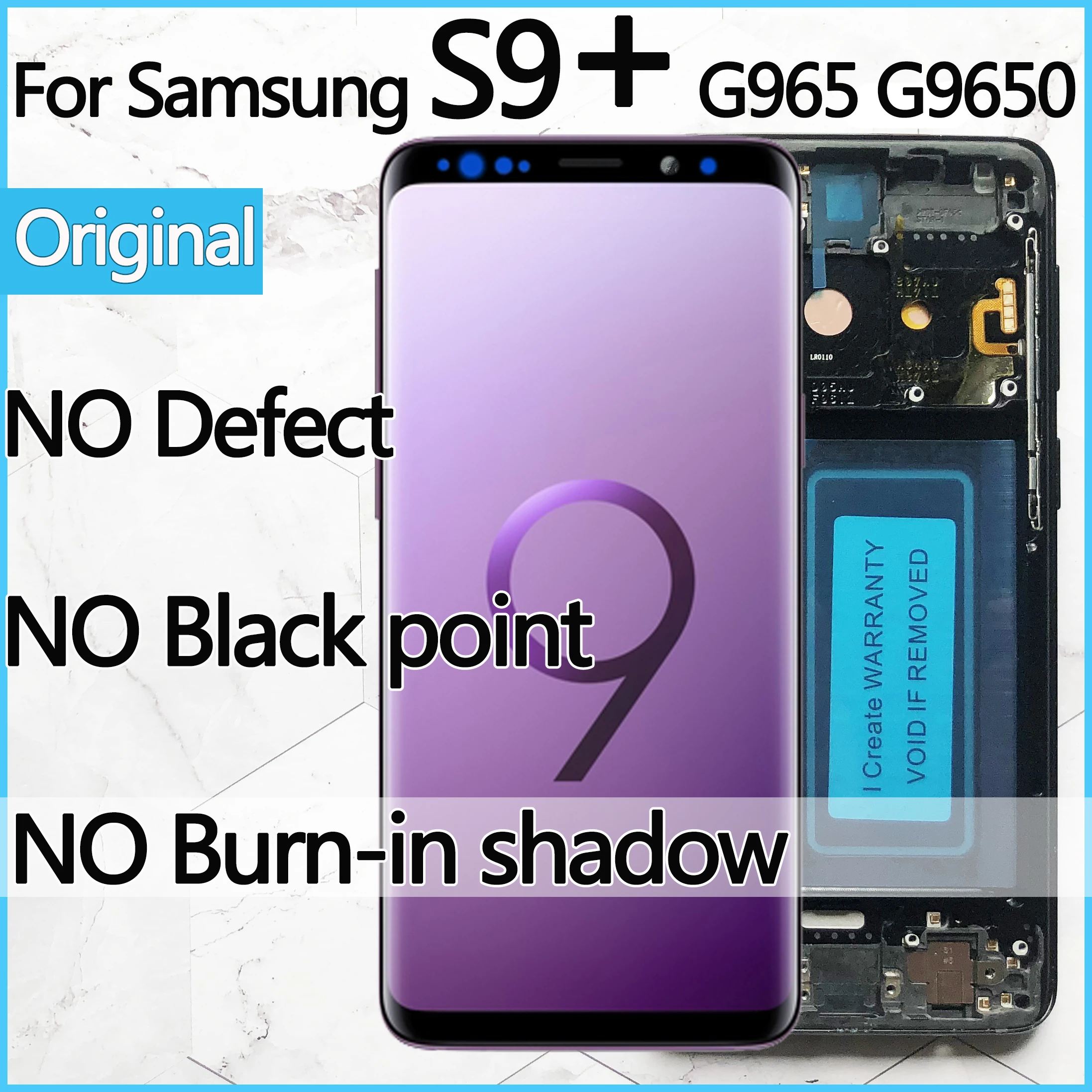 100% Оригинальный Super AMOLED дисплей для SAMSUNG Galaxy S9 plus ЖК-дисплей сенсорный экран дигитайзер G965 G965F G965N запасные части 100% Оригинальный Super AMOLED дисплей для SAMSUNG Galaxy S9 plus ЖК-дисплей сенсорный экран дигитайзер G965 G965F G965N запасные части