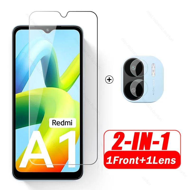 

2 в 1 защита для объектива камеры закаленное стекло для Xiaomi Redmi A1 RedmiA1 Защитная стеклянная пленка Redmy Readmi A1 A 1 1A 4G