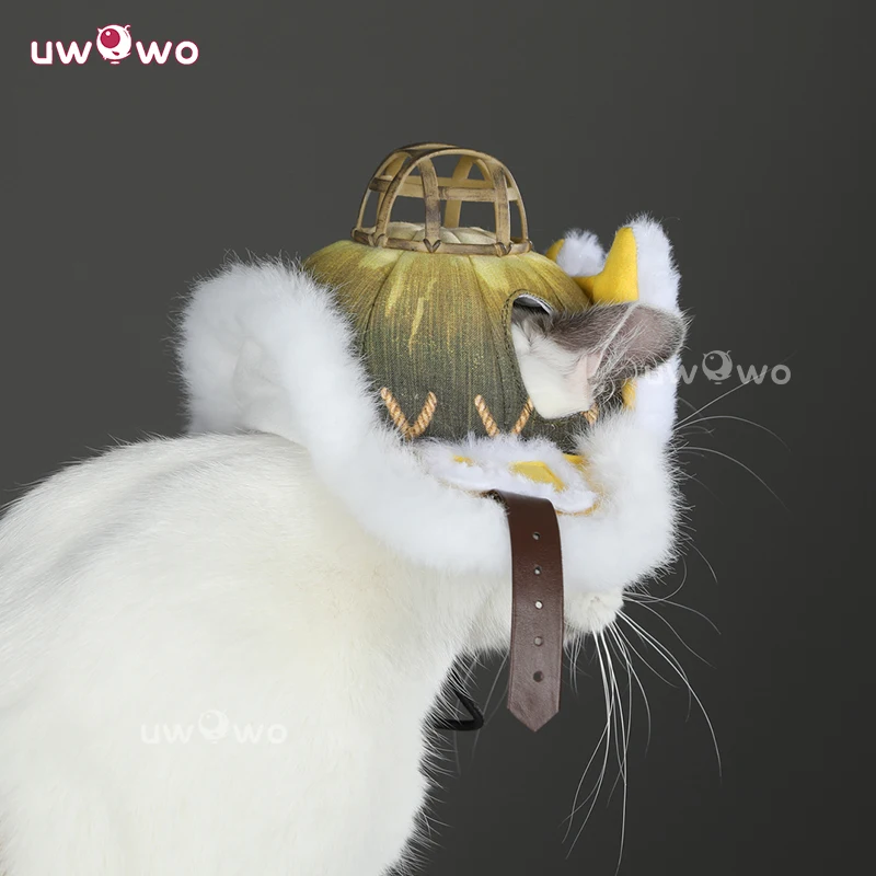 UWOWO Collab Series: Game Monsterr Hunterr Wilds Felyne Hats Косплей Плюшевая кепка Шляпа для взрослых