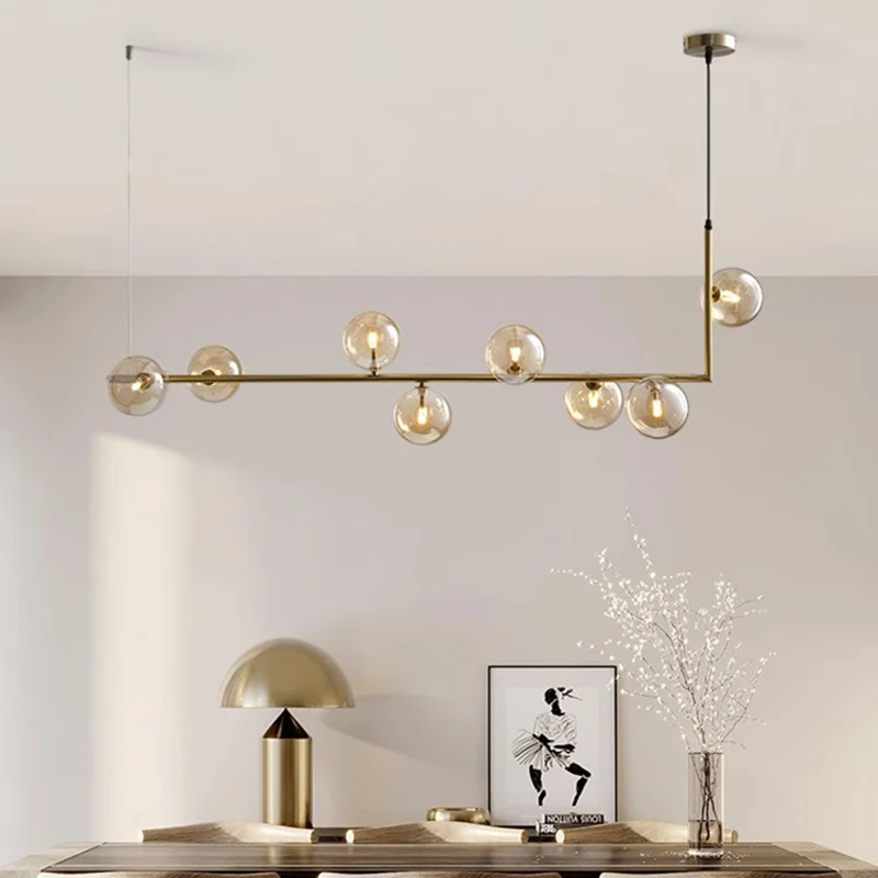 

Художественная светодиодная люстра, Подвесная лампа, декоративное украшение для комнаты, современный обеденный интерьер для гостиной