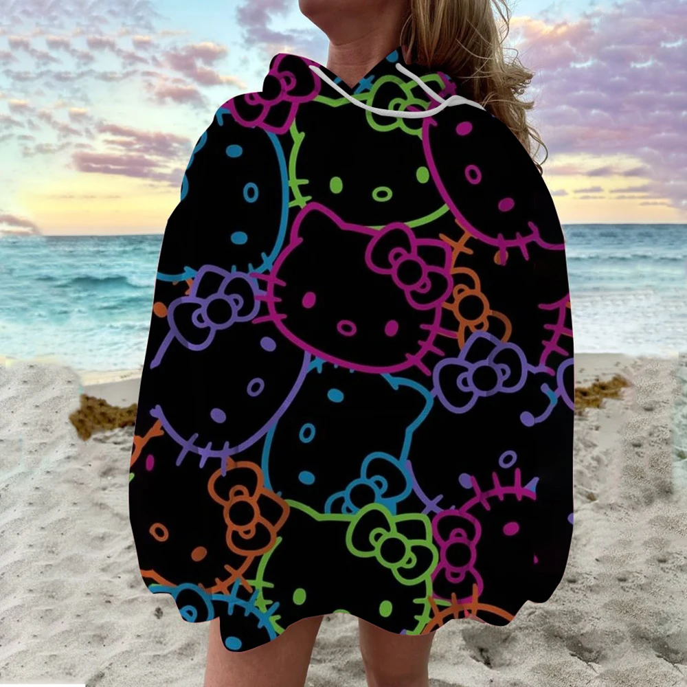 Coulomi Hello Kitty 3D Hoodie Sweatshirt Woman Clothing Harajuku Long Sleeve Hooded Pullover Sweatshirts Sport Hoodies