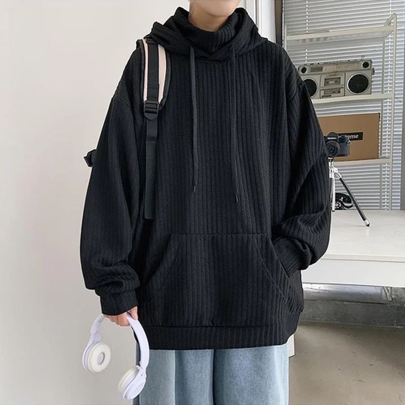

Hooded sweater loose and lazy style all-match Korean version of the tide brand ruffian handsome fried street coat autumn
