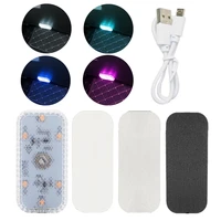 car reading light usb rechargeable wireless remote control magnetic atmosphere led nightlight auto interior ceiling lamp voiture
