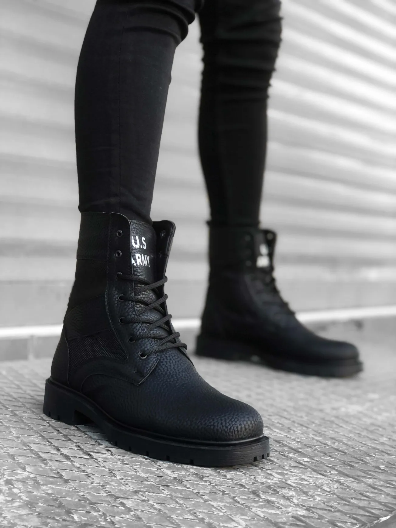 

087 U.S Army Black men's Sport Boots men's Winter Boots Military Boots men's Shoes men's Boots men's Boots men's Winter Shoes