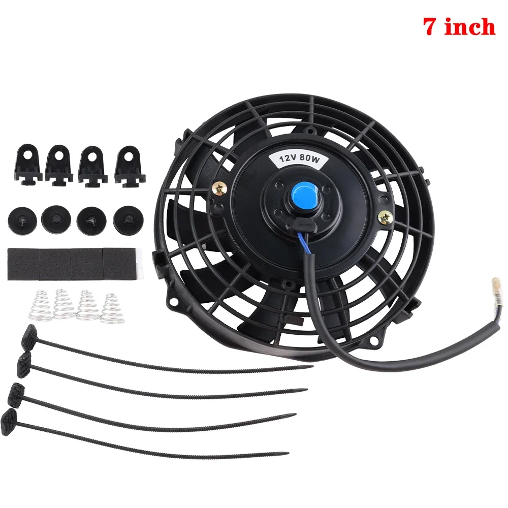

Автомобильный Кондиционер, электронный радиатор, охлаждающий вентилятор, Универсальный 7/9/10/12 дюймов, 12 В, 80 Вт, 2100 об/мин, лезвие, Электрический охлаждающий монтажный комплект