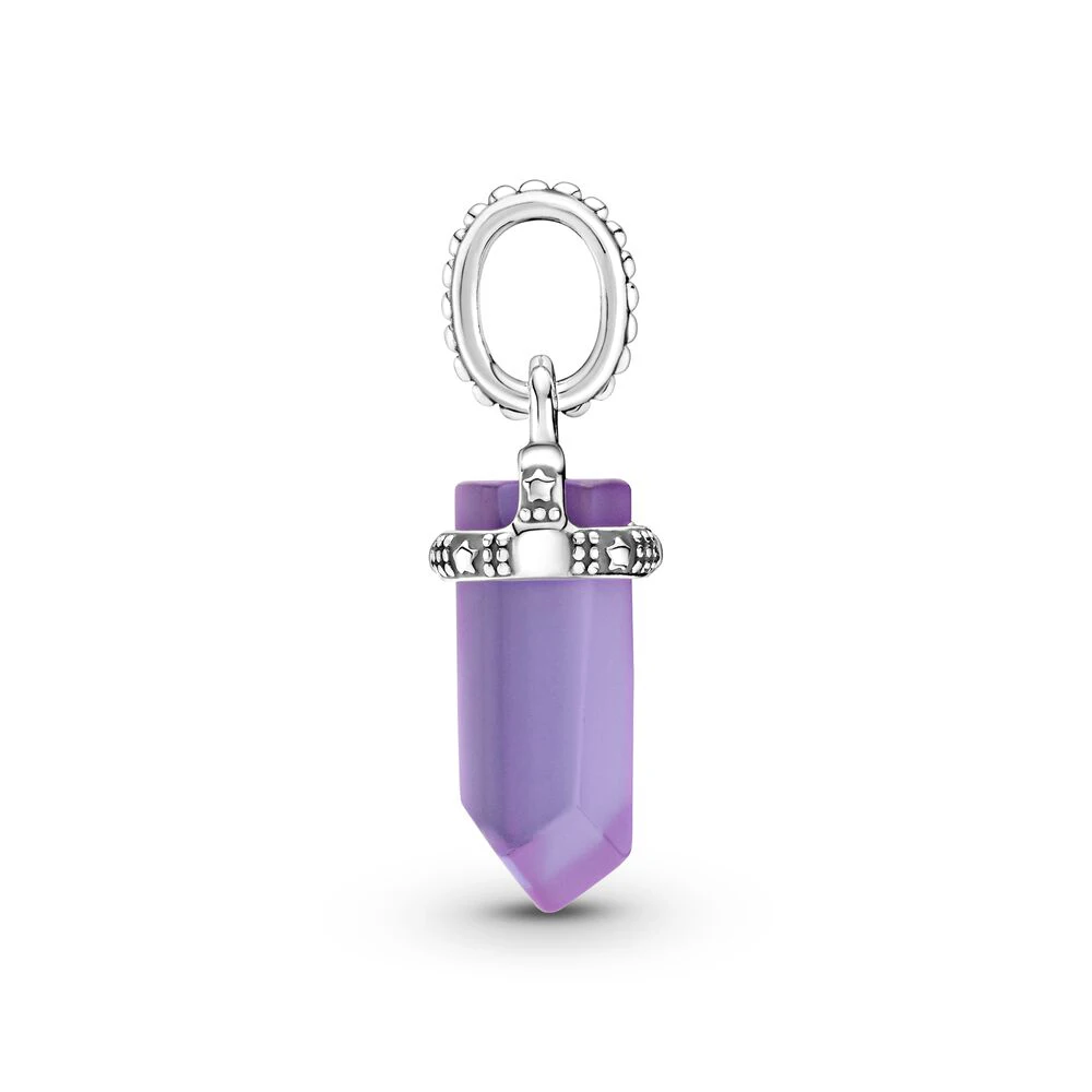 Pandora-Pendentif amulette violet/rose/blanc pour femme, perle de niche, design de mode pour bracelet, cadeau de bijoux exécutif