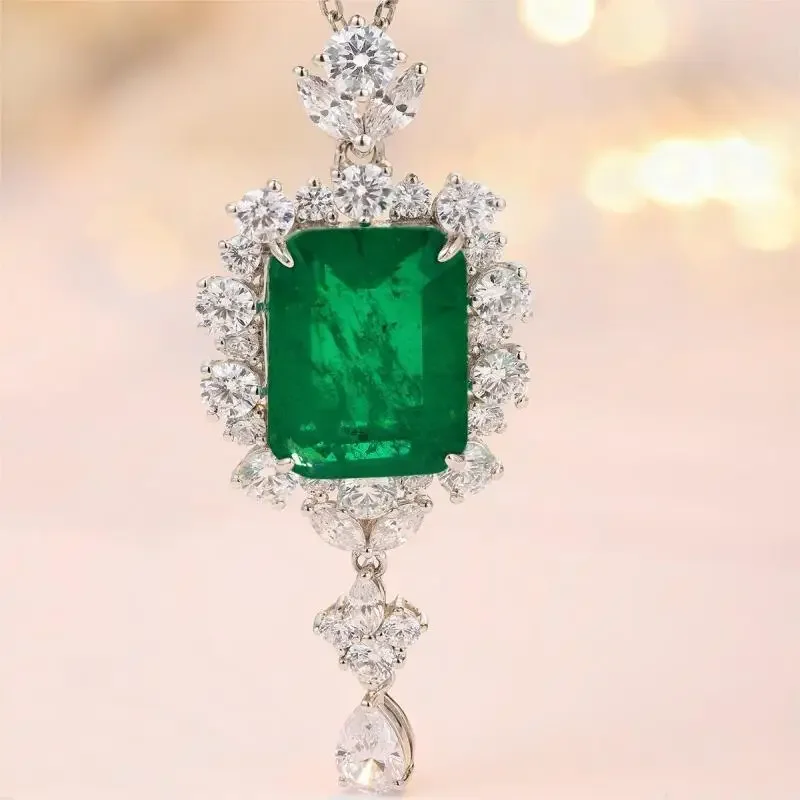 RUIF 2024 горячая Распродажа S925 Серебряный основной камень карат ожерелье