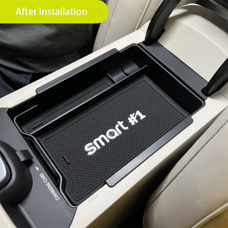 

Органайзер для центральной консоли автомобиля, поднос, совместимый с Smart Elf #1, аксессуары для салона автомобиля, подлокотник под сиденьем, ко...