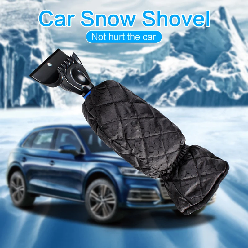 

Car Snow Shovel Ice Scraper Warm Gloves Window Snow Cleaning Tool Deicing Car-stying Snow Removal Set Accessories