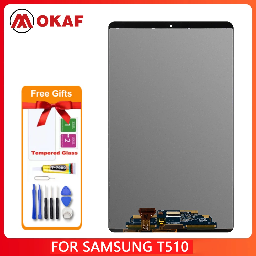 

OKANFU New Original LCD For Samsung Galaxy Tab A 10.1 2019 T510 T515 T517 SM-T510 LCD Display Touch Screen Digitizer Assembly