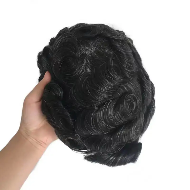 Австралийский парик для волос мужской швейцарское кружево и основание из