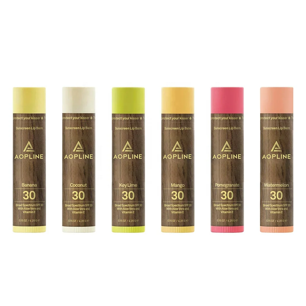 

Tinted sunscreen lipbalm tint spf 50 30 15 spf lip balm private label