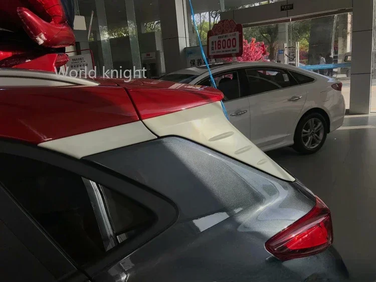 Для Hyundai Kona Encino Kauai 2019 2018 2017 ABS хромированный автомобильный спойлер на заднее окно
