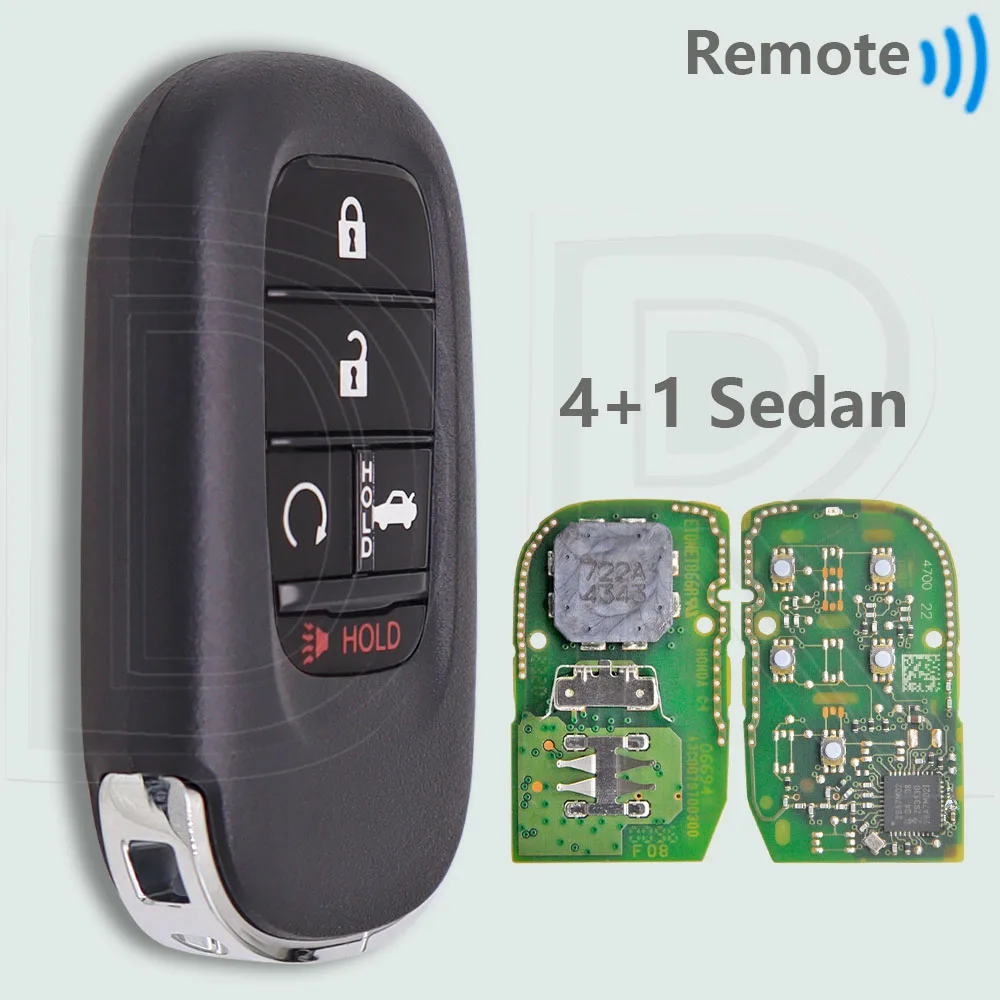 

DR оригинальный чип PCB 4A 313,8/433 МГц бесконтактный автомобильный дистанционный ключ KR5TP-4 для Honda Accord HRV FIT XRV ZRV Odyssey Civic CR-V