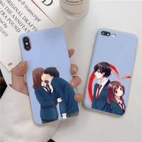 ao haru ride love phone case soft solid color for iphone 11 12 13 mini pro max 7 8 plus 6 6s x xs max xr