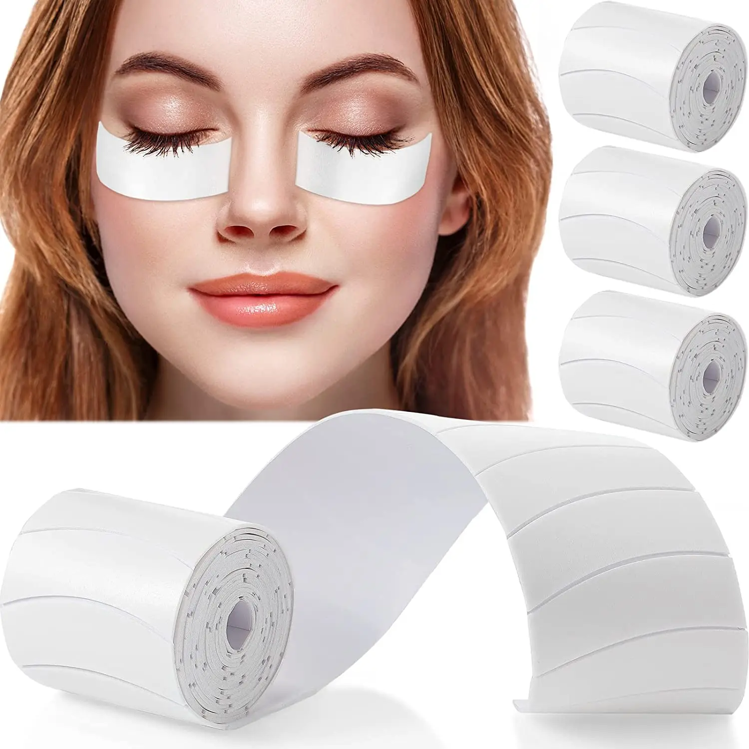 

110 PCS Foam Sponge Eye Pads Eye Tapes Grafting Lashes Paper Patches Lint Free Under Eye Pads Stickers Lash Extension Supplies