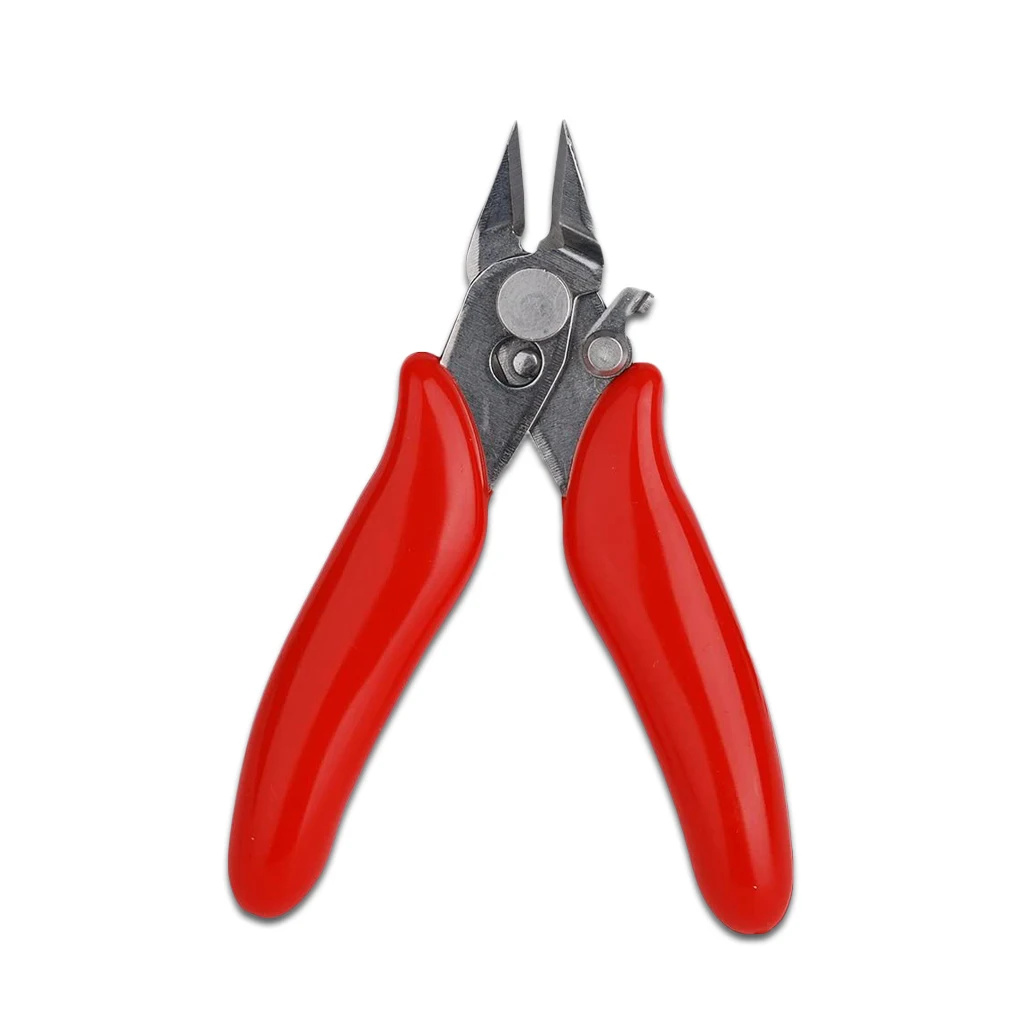 

Diagonal Pliers 3.5 Inch Electrical Wire Cable Anti-slip Small Nipper Snips Insulating Plastic Handle DIY Portable Tool