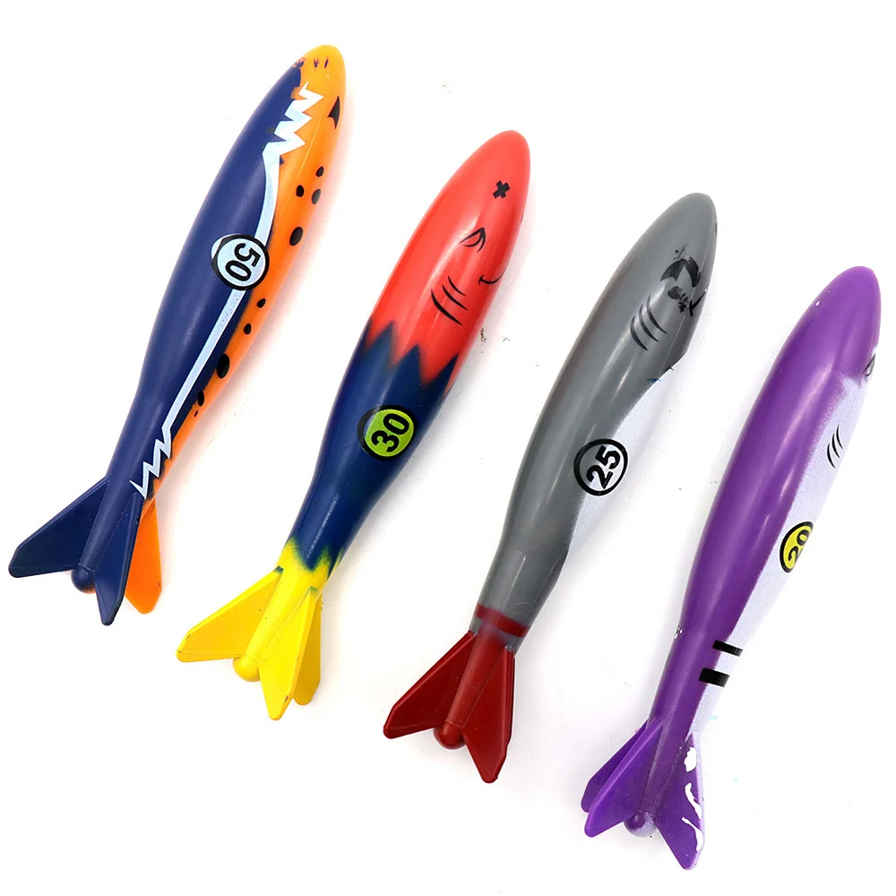 

Подводный погружной Торпедо-бандиты, плавательный бассейн toyshark скользит до забавных водных игр для мальчиков и девочек (набор из 4 штук)