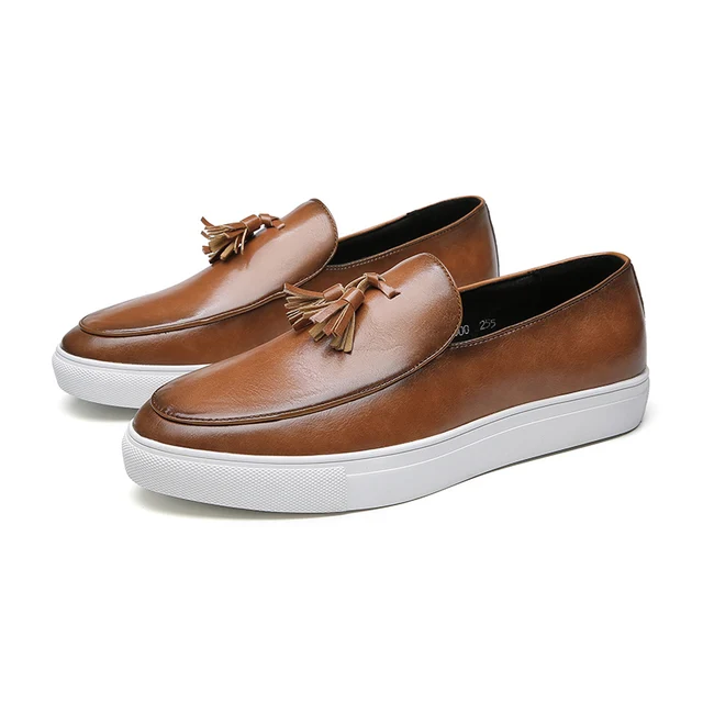 Men Casual Shoes Summer Leather Loafers 