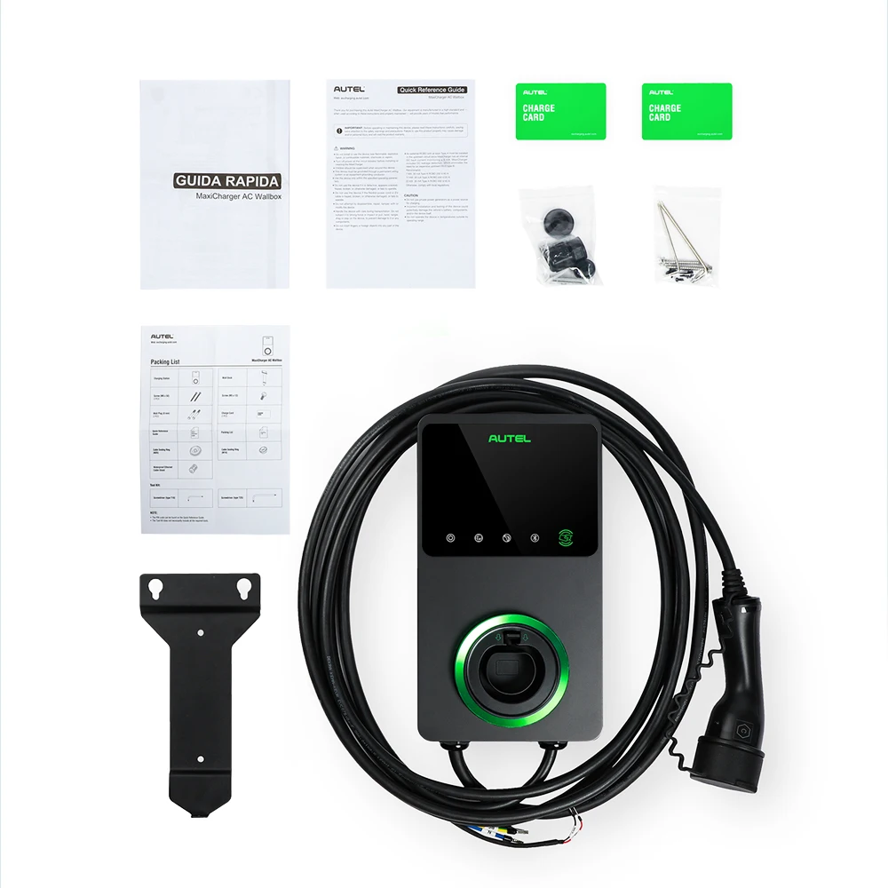 Autel Ev Зарядное устройство Type 2 Ocpp Wallbox 7 кВт Электрический автомобиль Charging Pile Китай