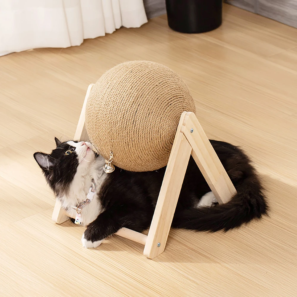

Cat Scratching Ball Toy Kitten Sisal Rope Ball Board Grinding Paws Toys Cats Scratcher Wear-Resistant Pet Furniture Supplies
