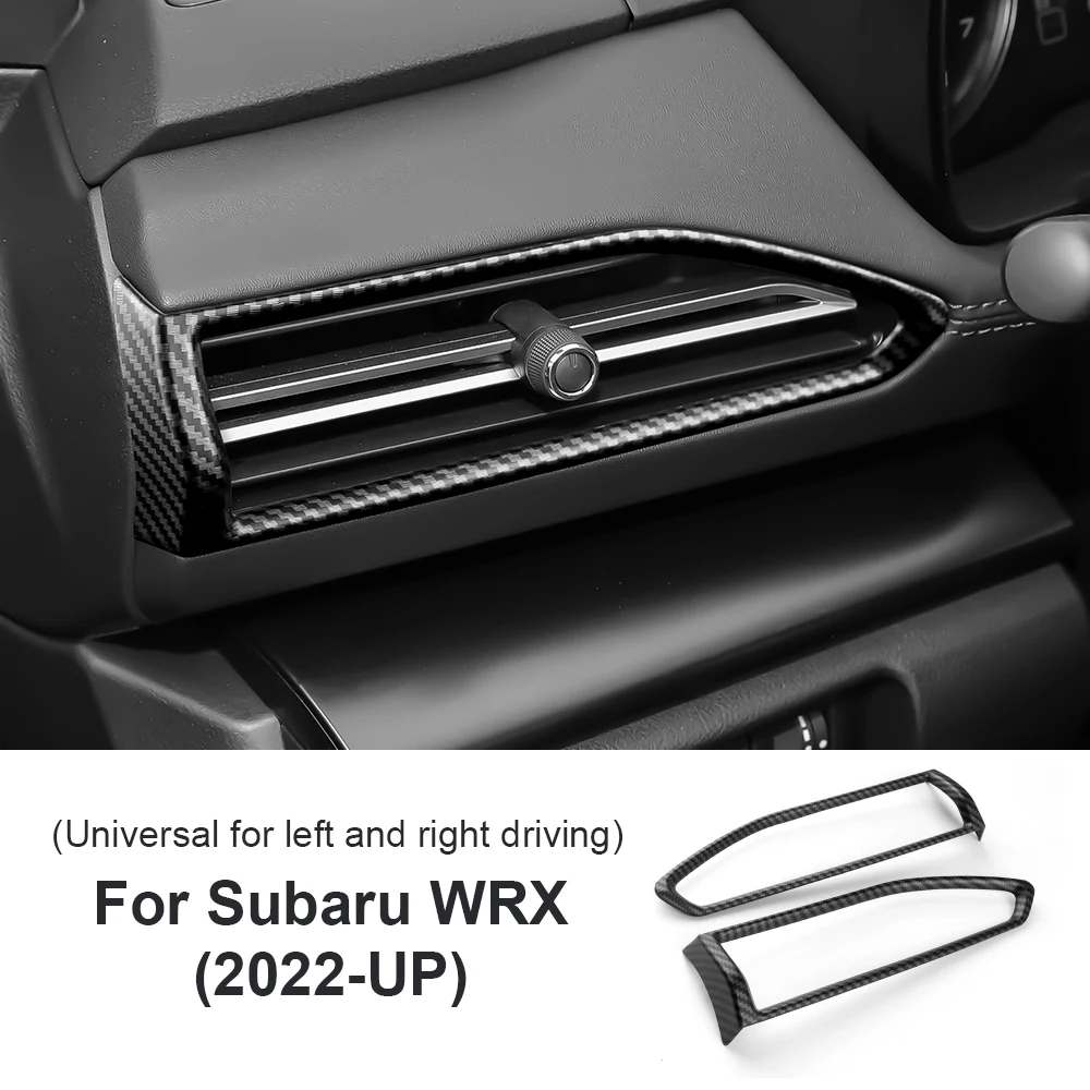 

Наклейка в стиле АБС-карбона для Subaru WRX 2022 2023 2024, Боковая Отделка для вентиляционного отверстия с защитой от царапин, аксессуары для интерьера RHD LHD